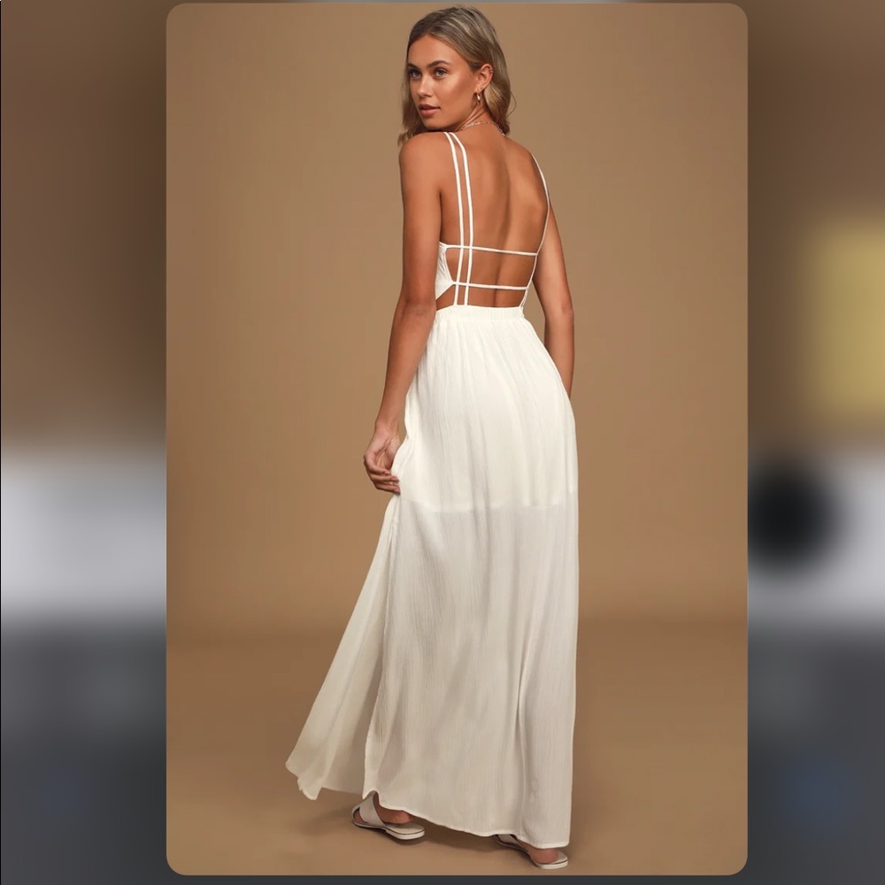 Lulus White Maxi Dress